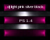 pink and silver dj light