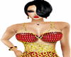 SL-RED OUTFIT W/GOLD