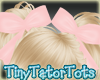 Kids Pinky Pigtails Bow