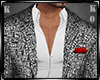 White geometric Suit