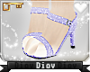 *D* Purple Glitter Heels