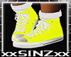 X Yellow Kicks Sneakers