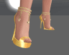 Crystl heart Yellow Gold