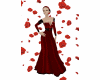red/black sequins gown
