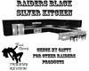Raiders Blk Silv Kitchen
