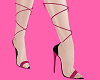 !C Fuchsia Wrap Heels