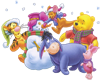 Pooh Bunch in Snow