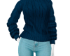 SHANNA TEAL SWEATER FIT