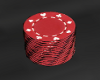 Red Poker Chips Stack