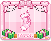 Kawaii Stocking Badge