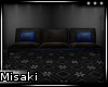 |M| Black/Blue Sofa