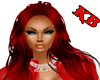 ~KB~RED/BLK CAROLAN HAIR
