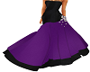 {D}Black & Purple Gown