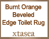 Burnt Orange Toilet Rug