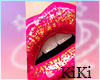 Glossy Pink Lips Cutout