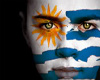 uruguay face painted