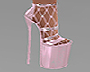 Fishnet Platform Heels