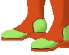 green orange boots armor