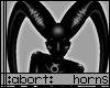 :a: Black PVC Long Horns