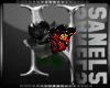 Silver Rose Letter N