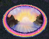 rainbow sunset rug