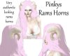 Pinkys Rams Horns