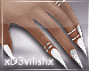 ✘Ling Nails + Rings