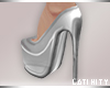 L* Plastic Heels Silver