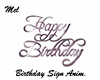 Birthday Sign Anim