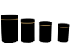 BLK&GOLD CANISTERS