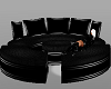 Rounded Black Pvc Couch