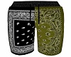 Bandana Shorts GreenBlck