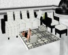 Blk N White couch set 