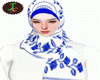 JC Blue Pattern Hijab