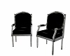 ShaggyWhite/Black Chairs