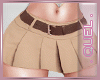 Q • Beige Skirt + Belt