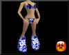 !Toxic Bikini+boots Blue
