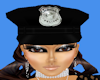 *Black Police Hat*