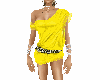 Mini dress yellow
