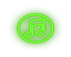 toxic green music note