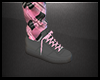 [E] Gray Shoe/Pink Laces