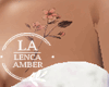 Flowers chest tattoo