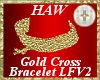 Gold Cross Bracelet FV2