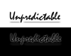 Unpredictable sticker