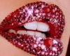 Ruby glitter lips
