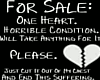 (RD) Heart for sale T