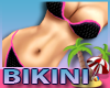 Pink and Black Bikini