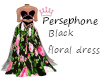 Black floral dress