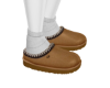 Real UGG slides chestnut