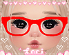 ❥ Red Nerd Glasses